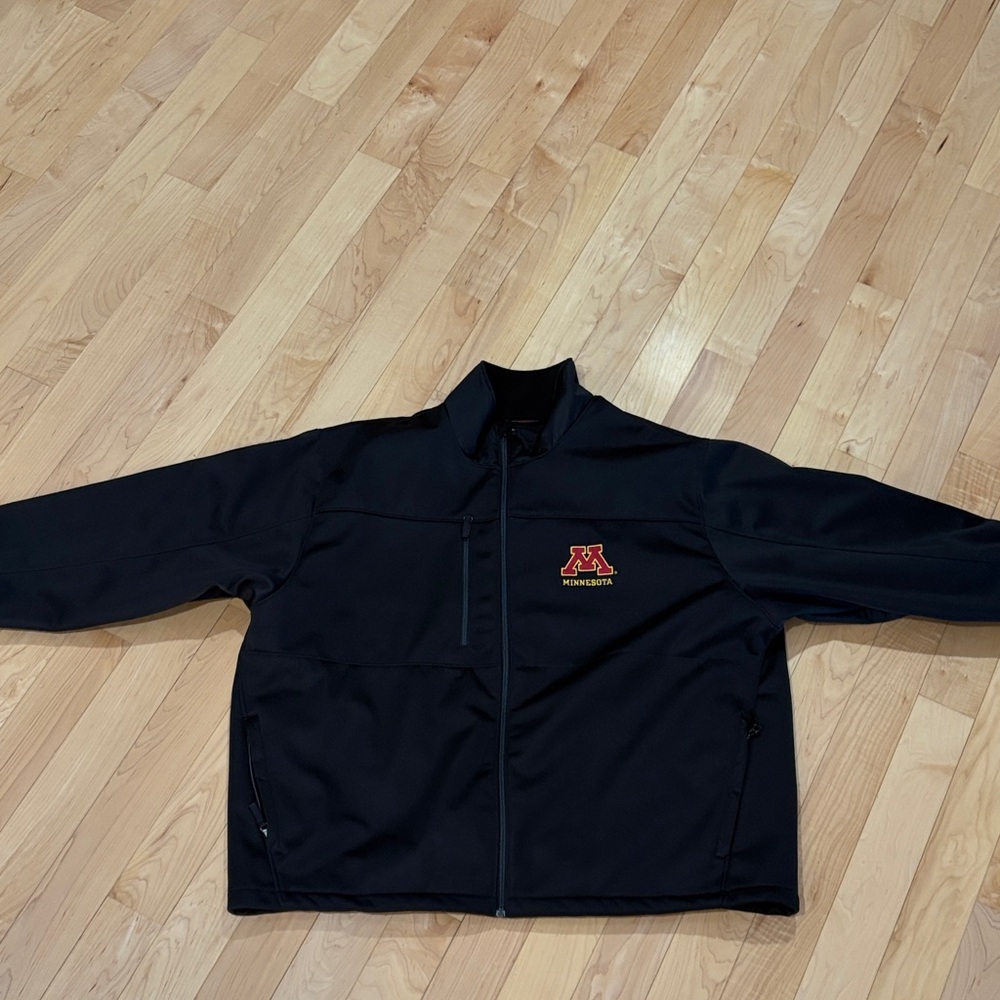 Antigua Black Jacket with Red Logo